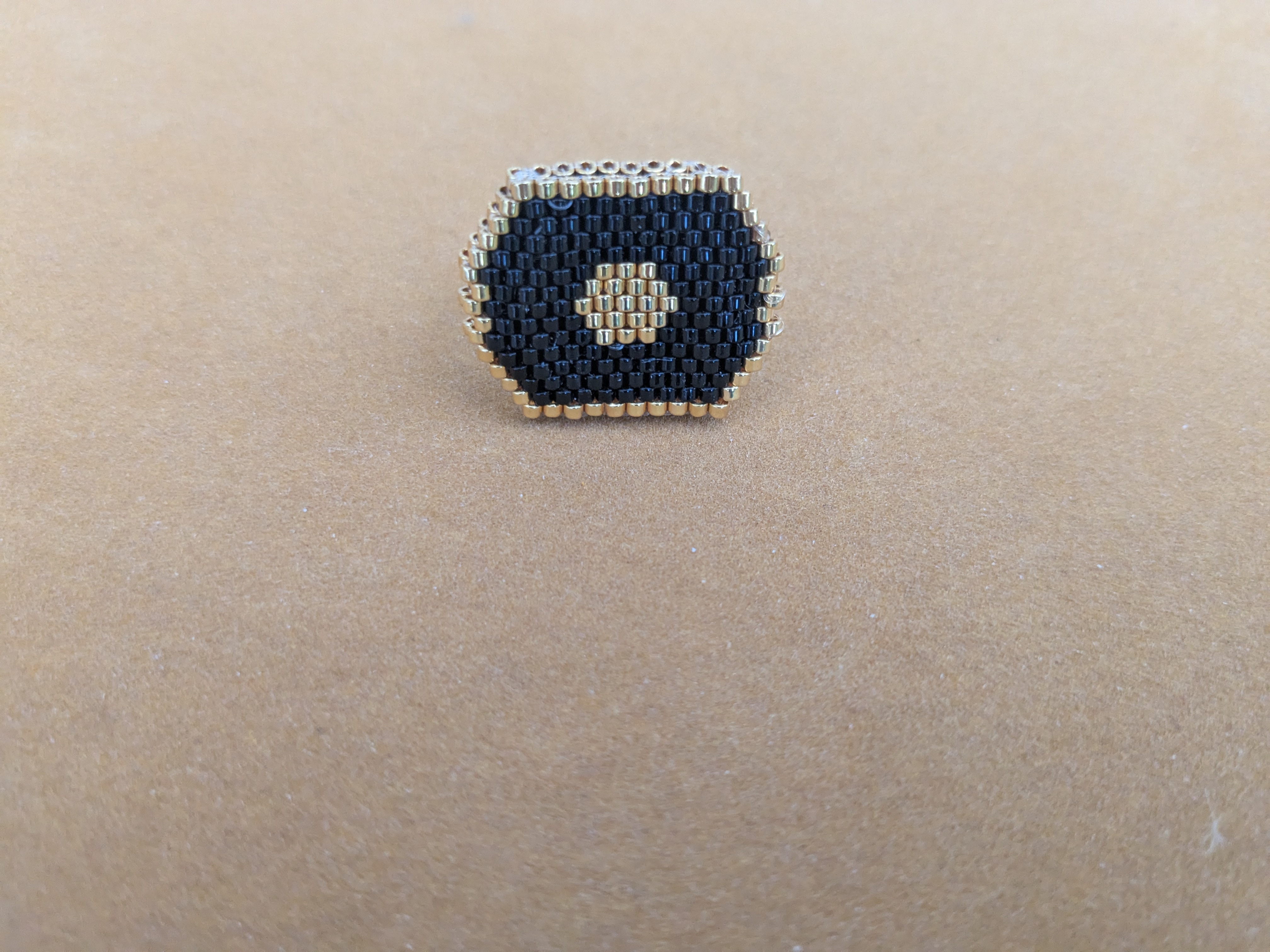 Bague "Œil de Lumière" en Perles Miyuki - Image 2