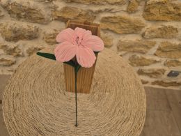 Lys cure pipe rose pistilles violets
